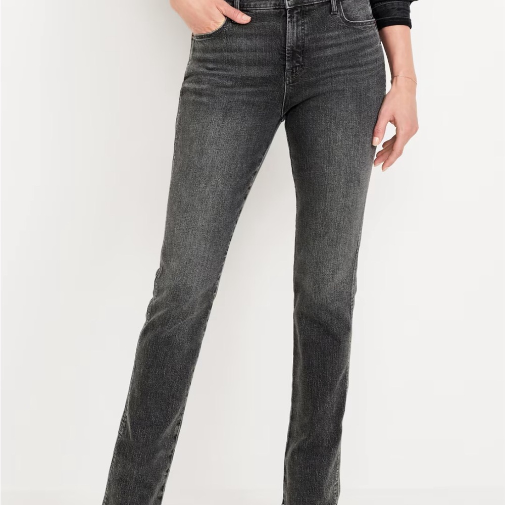 Old Navy Black Straight Leg Jeans